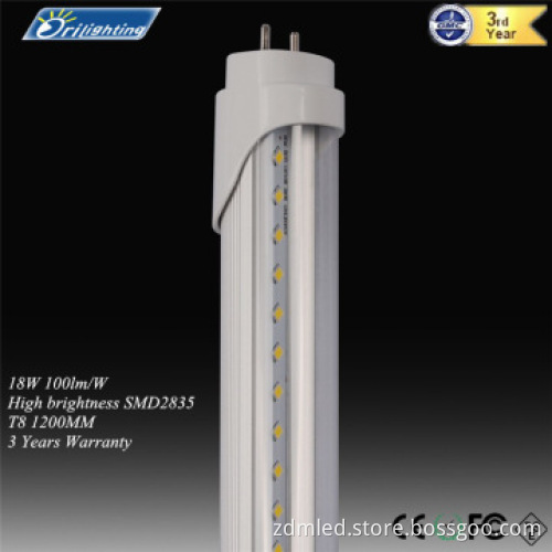 1200mm 4ft 18W T8 led tube light with CE,RoHS,FCC,PSE
